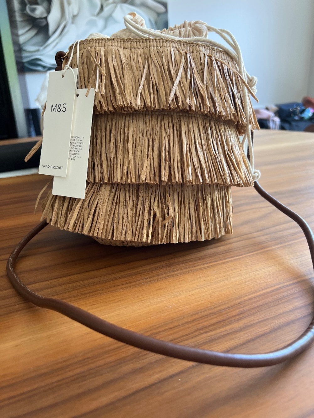 Nw with tags - m&s raffia bag